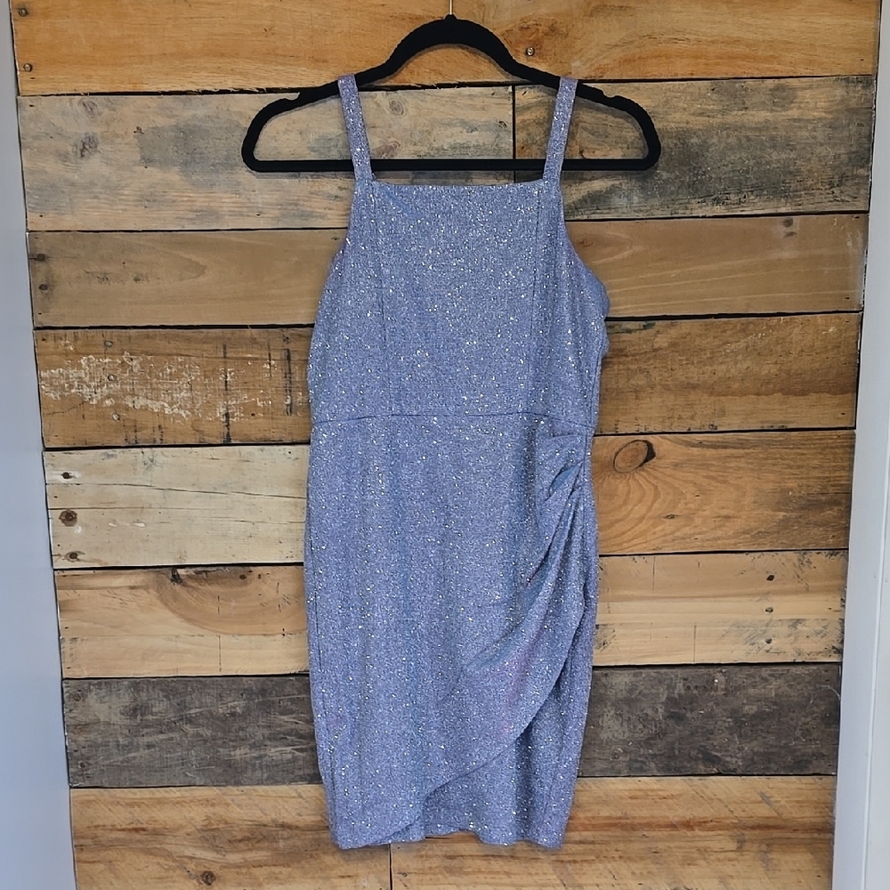 Stella 88 Sparkly Purple Girls Dress, Sz. L, Guc